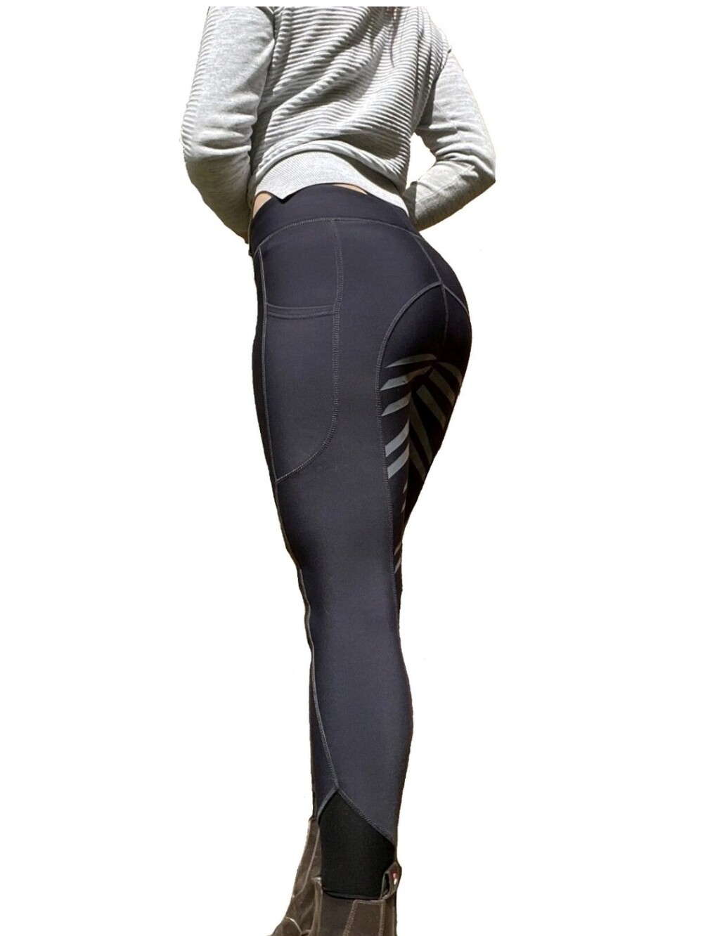 Turner Equestrian Silicone Grip Horse Riding Leggings Tights Breeches Sz M